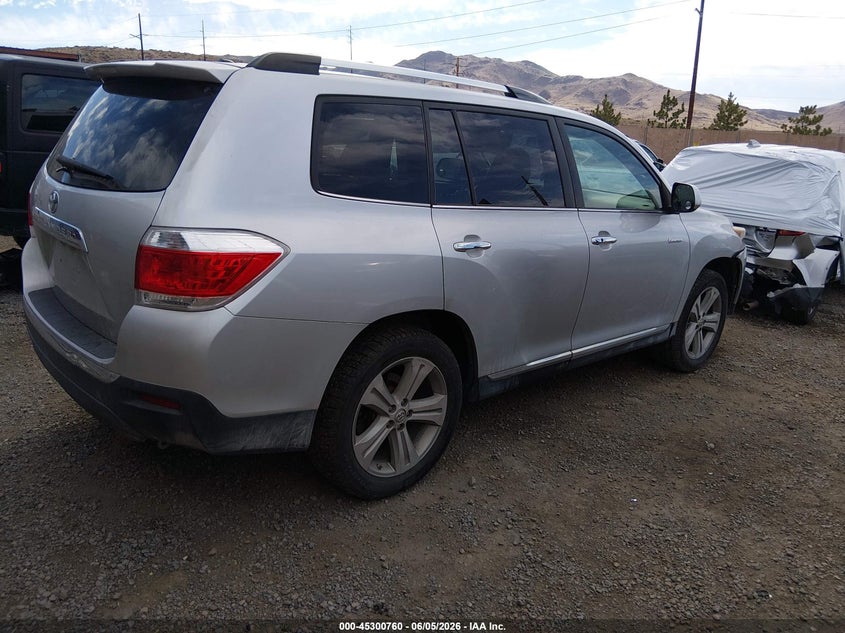 2012 Toyota Highlander VIN 5TDDK3EH7CS140818 IAAI salvage auction — FRONT END, Salvage Title, sold $5,500 on 2026-07-10 (photo 4)