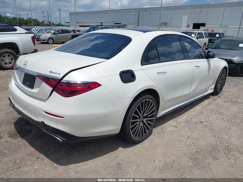 2023 Mercedes-benz S-klasse VIN W1K6G7GB0PA237121 IAAI salvage auction — WATER/FLOOD, Salvage (Texas), sold $3,550 on 2026-07-30 (photo 4)