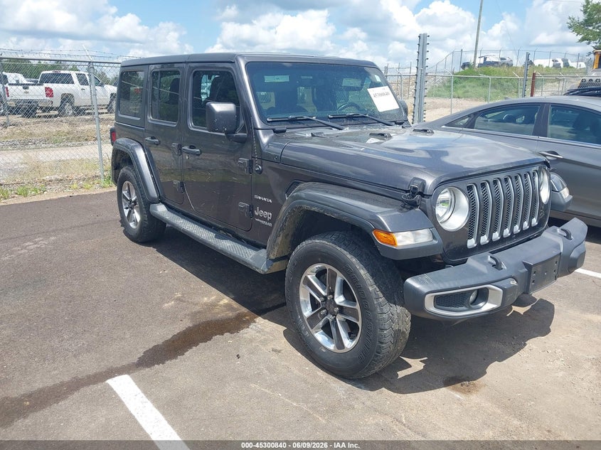 2018 Jeep Wrangler / VIN 1C4HJXEG4JW113639 IAAI salvage auction — REAR END, Salvage Title, sold $10,700 on 2026-07-30 (photo 1)