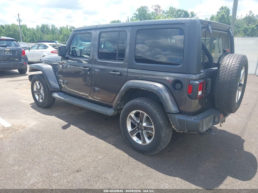 2018 Jeep Wrangler / VIN 1C4HJXEG4JW113639 IAAI salvage auction — REAR END, Salvage Title, sold $10,700 on 2026-07-30 (photo 3)