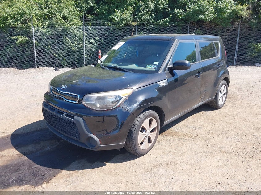 2014 Kia Soul VIN KNDJN2A21E7745484 IAAI salvage auction — NORMAL WEAR, Clear (Pennsylvania), sold $600 on 2026-07-17 (photo 2)
