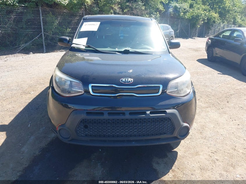 2014 Kia Soul VIN KNDJN2A21E7745484 IAAI salvage auction — NORMAL WEAR, Clear (Pennsylvania), sold $600 on 2026-07-17 (photo 6)