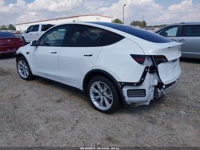 2021 Tesla Model y VIN 5YJYGDEE1MF192076 IAAI salvage auction — FRONT & REAR, Salvage (Georgia), sold $9,000 on 2026-07-09 (photo 3)