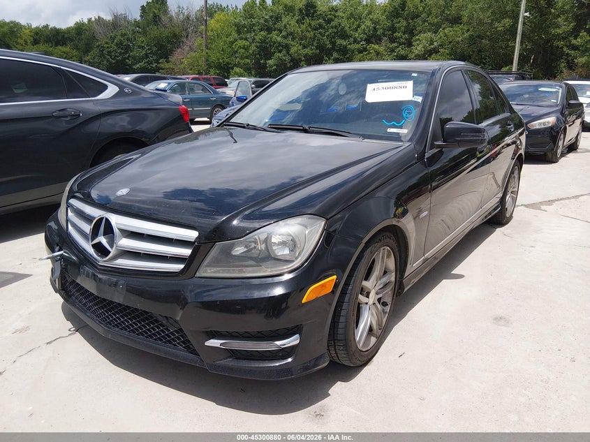 2012 Mercedes-benz C-klasse VIN WDDGF4HBXCR221850 IAAI salvage auction — NORMAL WEAR, Original (Texas), sold $800 on 2026-07-13 (photo 2)