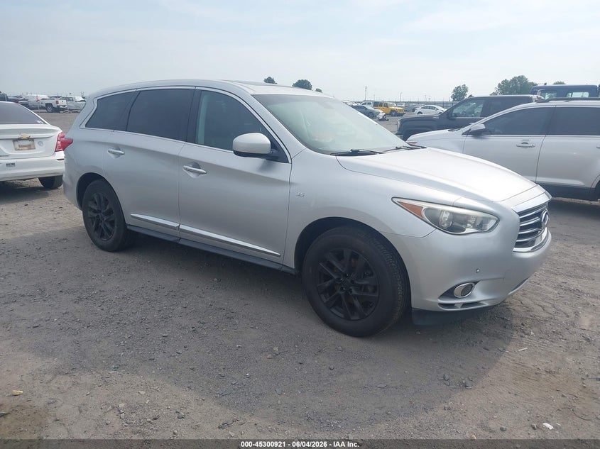 2014 Infiniti Qx60 VIN 5N1AL0MN4EC504392 IAAI salvage auction — NORMAL WEAR, Clear (Arkansas), sold $750 on 2026-07-17 (photo 1)