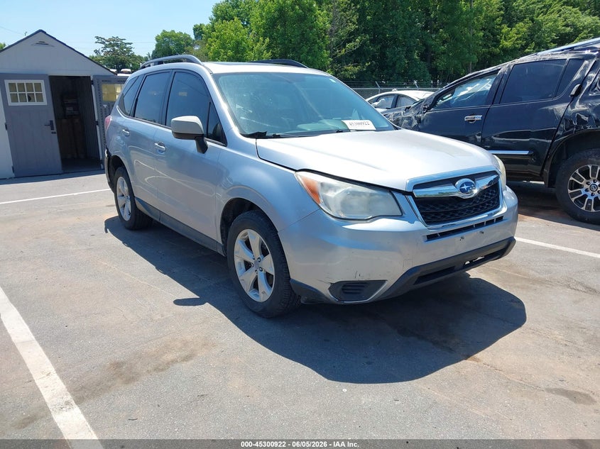 2015 Subaru Forester VIN JF2SJADC2FH424131 IAAI salvage auction — REAR END, Salvage Title, sold $1,100 on 2026-07-09 (photo 1)