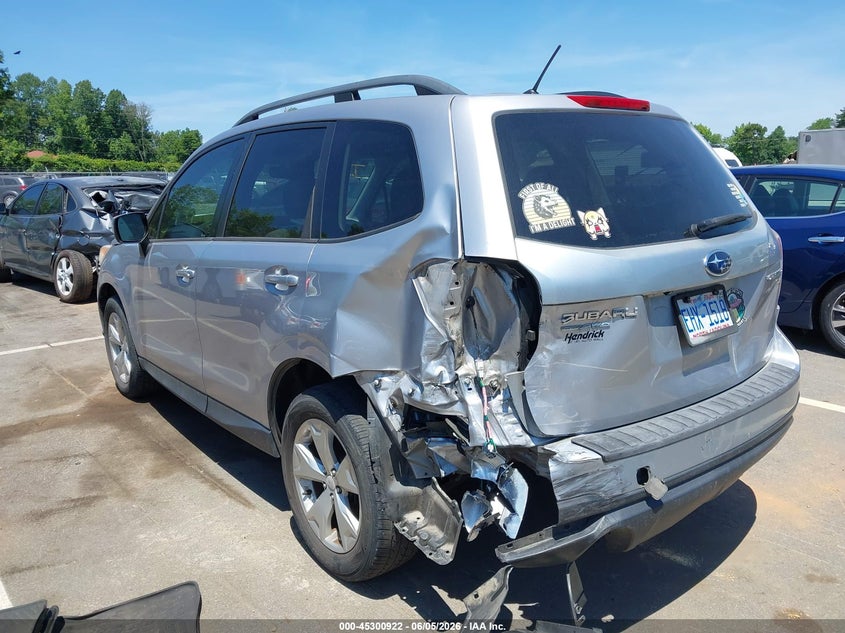2015 Subaru Forester VIN JF2SJADC2FH424131 IAAI salvage auction — REAR END, Salvage Title, sold $1,100 on 2026-07-09 (photo 3)