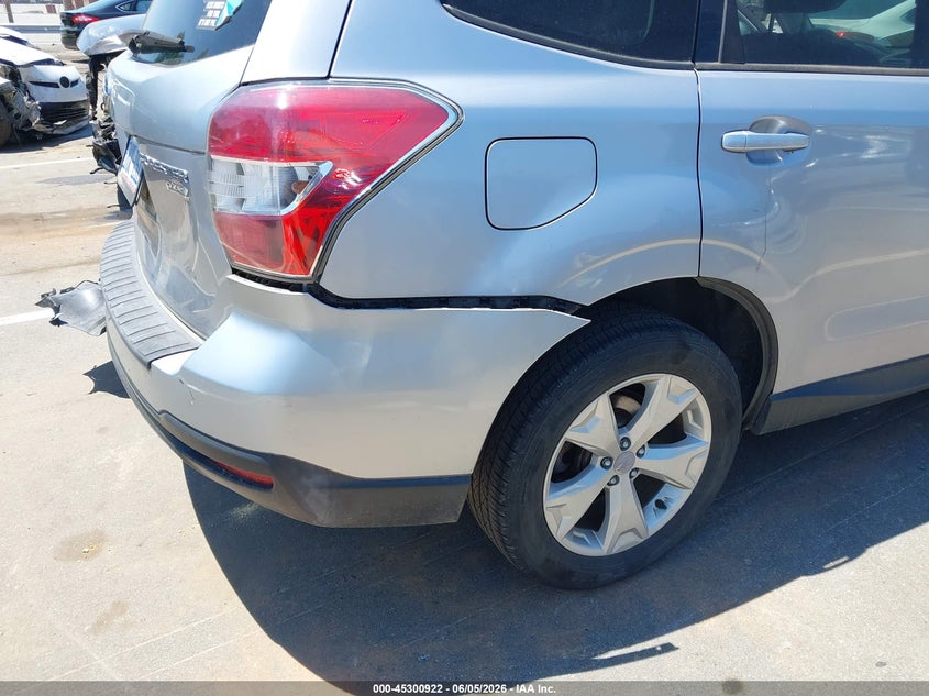 2015 Subaru Forester VIN JF2SJADC2FH424131 IAAI salvage auction — REAR END, Salvage Title, sold $1,100 on 2026-07-09 (photo 6)