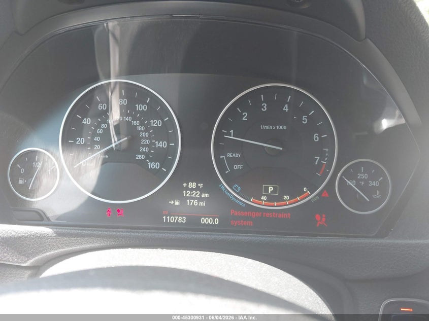 2014 BMW 3er VIN WBA3X5C57ED556896 IAAI salvage auction — REAR END, Wait Title, sold $1,800 on 2026-08-30 (photo 7)