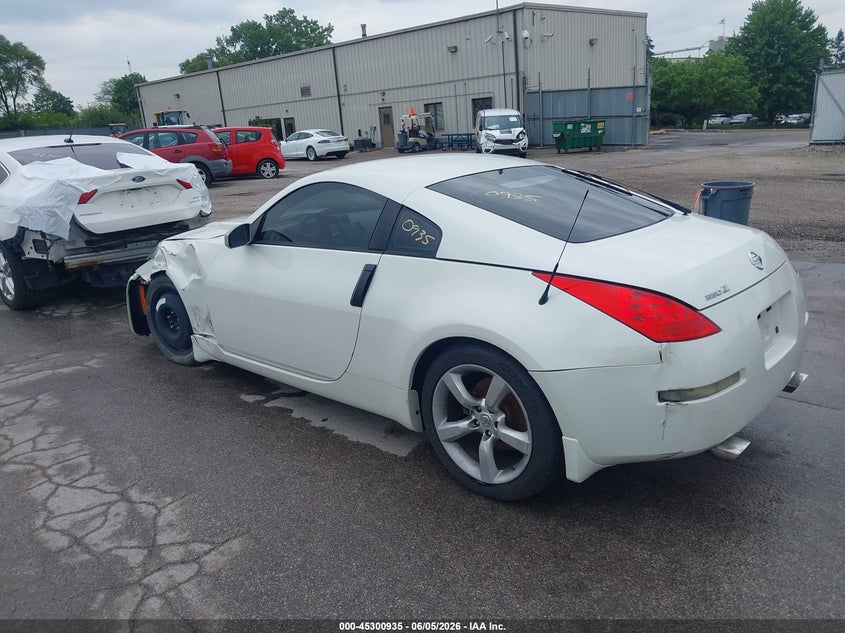 2007 Nissan 350z VIN JN1BZ34E87M550784 IAAI salvage auction — FRONT & REAR, Salvage (Illinois), sold $2,550 on 2026-07-29 (photo 3)