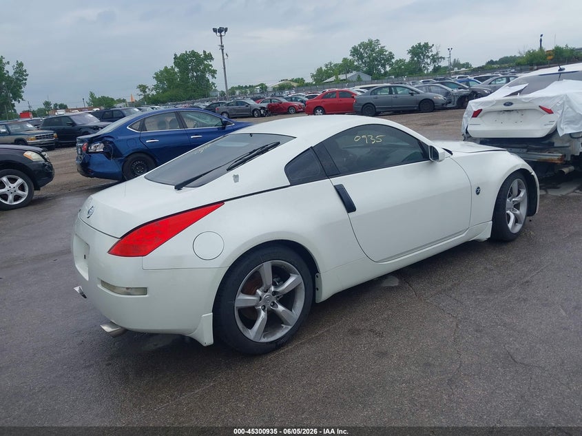 2007 Nissan 350z VIN JN1BZ34E87M550784 IAAI salvage auction — FRONT & REAR, Salvage (Illinois), sold $2,550 on 2026-07-29 (photo 4)