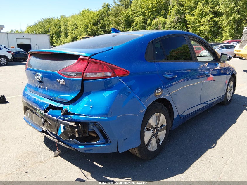 2018 Hyundai Ioniq VIN KMHC65LC4JU084568 IAAI salvage auction — REAR END, Salvage Title, sold $1,600 on 2026-07-16 (photo 4)
