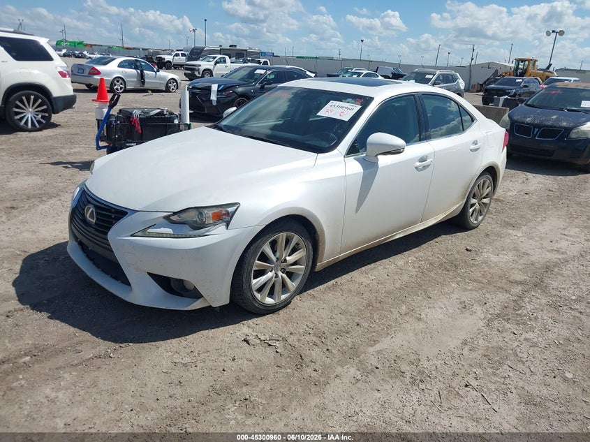 2014 Lexus Is VIN JTHBF1D26E5042898 IAAI salvage auction — HAIL, Original (Texas), sold $4,925 on 2026-07-22 (photo 2)
