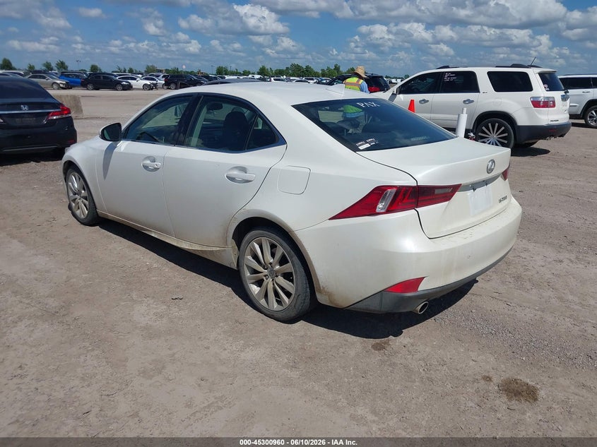 2014 Lexus Is VIN JTHBF1D26E5042898 IAAI salvage auction — HAIL, Original (Texas), sold $4,925 on 2026-07-24 (photo 3)