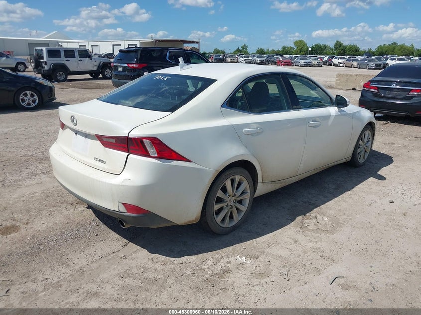 2014 Lexus Is VIN JTHBF1D26E5042898 IAAI salvage auction — HAIL, Original (Texas), sold $4,925 on 2026-07-24 (photo 4)