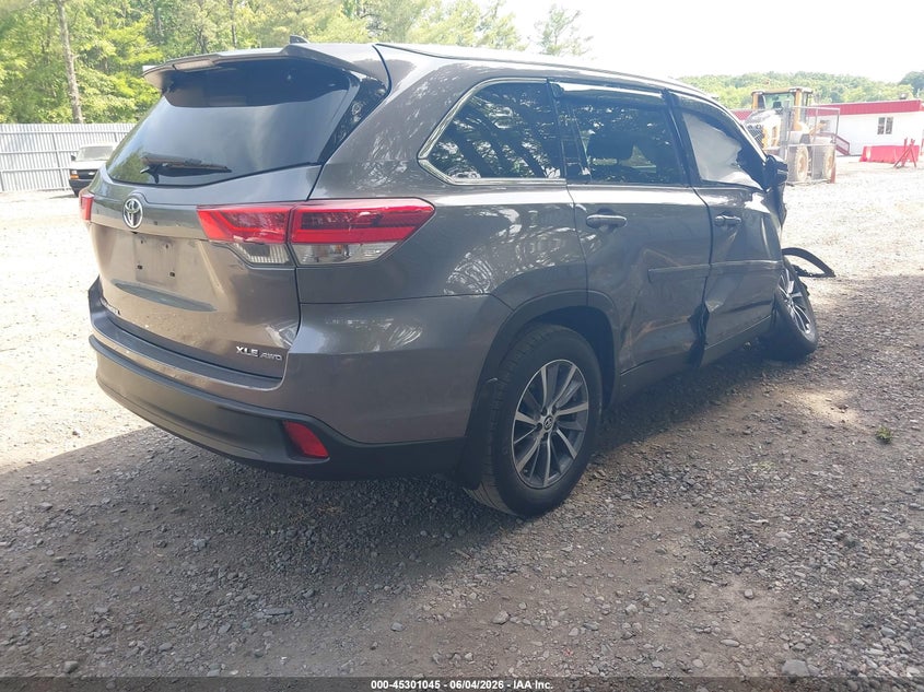 2019 Toyota Highlander VIN 5TDJZRFH8KS586488 IAAI salvage auction — FRONT END, Salvage (Idaho), sold $5,000 on 2026-07-22 (photo 4)