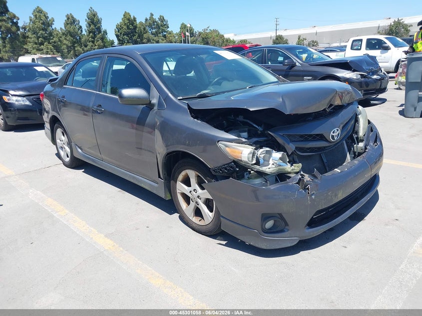 2012 Toyota Corolla VIN 5YFBU4EE4CP016270 IAAI salvage auction — NORMAL WEAR, Salvage (California), sold $775 on 2026-07-29 (photo 1)