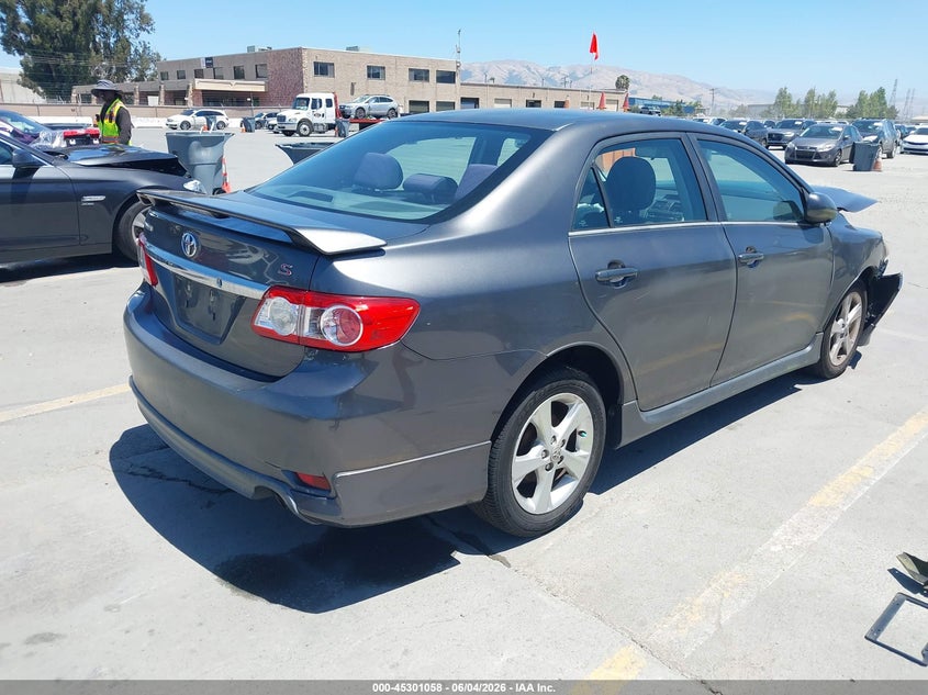 2012 Toyota Corolla VIN 5YFBU4EE4CP016270 IAAI salvage auction — NORMAL WEAR, Salvage (California), sold $775 on 2026-07-29 (photo 4)