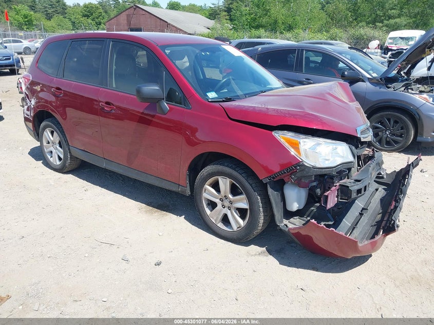 2015 Subaru Forester VIN JF2SJAAC9FH821047 IAAI salvage auction — FRONT END, Salvage Title, sold $600 on 2026-07-17 (photo 1)