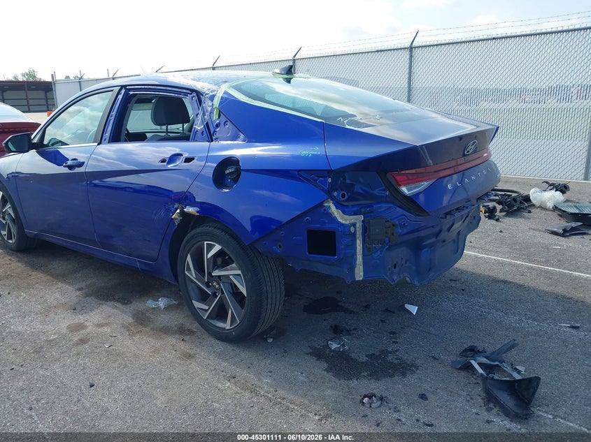 2024 Hyundai Elantra VIN KMHLP4DG6RU646782 IAAI salvage auction — REAR END, Salvage (Indiana), sold $6,600 on 2026-07-15 (photo 6)