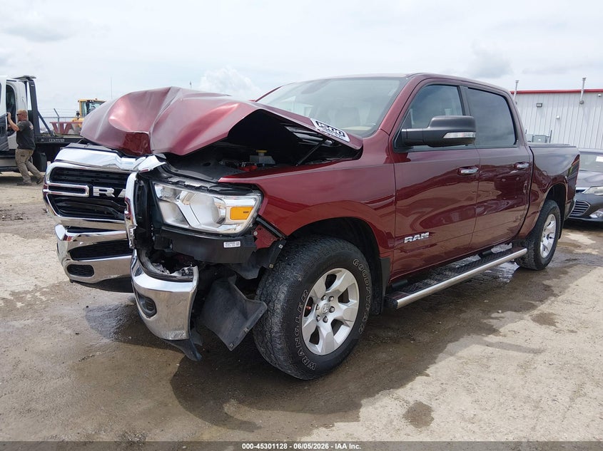 2020 Ram 1500 VIN 1C6SRFFT9LN310066 IAAI salvage auction — FRONT END, Salvage Title, sold $13,100 on 2026-07-10 (photo 2)