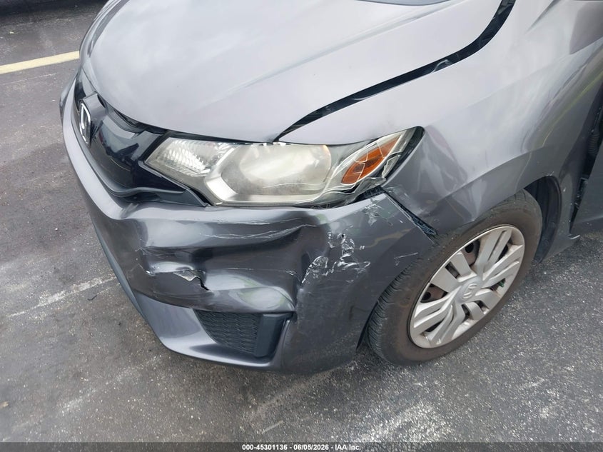 2016 Honda Fit VIN JHMGK5H52GS014467 IAAI salvage auction — LEFT FRONT, Salvage Title, sold $2,500 on 2026-07-16 (photo 6)