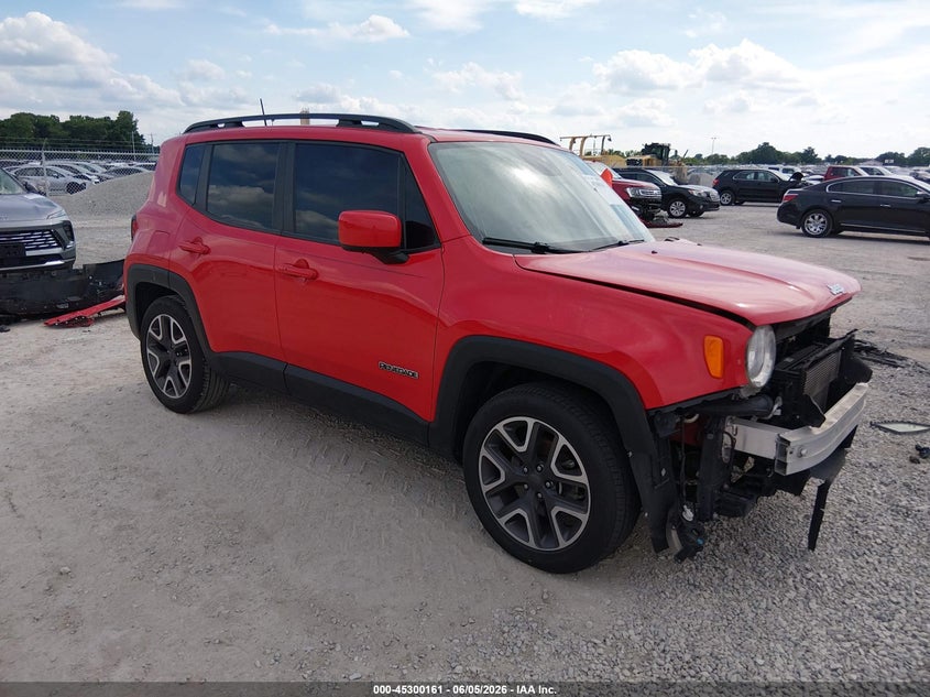 2018 Jeep Renegade VIN ZACCJABB7JPH75244 IAAI salvage auction — LEFT FRONT, Salvage (Missouri), sold $2,150 on 2026-08-11 (photo 1)
