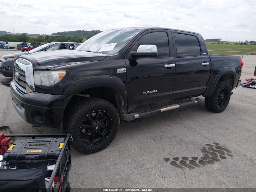 2008 Toyota Tundra VIN 5TFDV58168X054046 IAAI salvage auction — HAIL, Clear (Missouri), sold $4,300 on 2026-07-23 (photo 2)