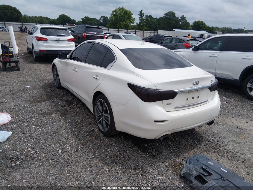 2017 Infiniti Q50 VIN JN1EV7AR5HM836326 IAAI salvage auction — MECHANICAL, Salvage (Louisiana), sold $1,050 on 2026-07-29 (photo 3)