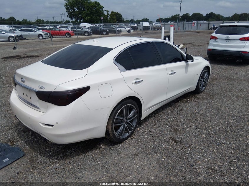 2017 Infiniti Q50 VIN JN1EV7AR5HM836326 IAAI salvage auction — MECHANICAL, Salvage (Louisiana), sold $1,050 on 2026-07-29 (photo 4)