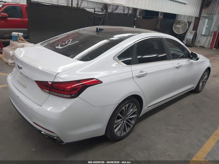 2015 Hyundai Genesis VIN KMHGN4JE6FU034684 IAAI salvage auction — REAR END, Salvage Title, sold $500 on 2026-07-21 (photo 4)