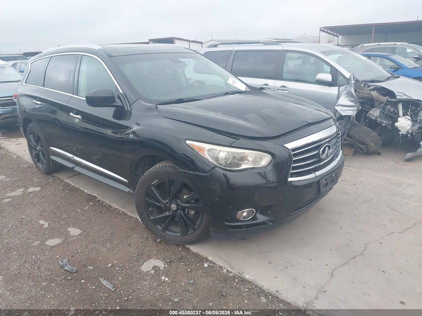 2015 Infiniti Qx60 VIN 5N1AL0MN9FC512764 IAAI salvage auction — FRONT END, Salvage Title, sold $1,800 on 2026-07-21 (photo 1)