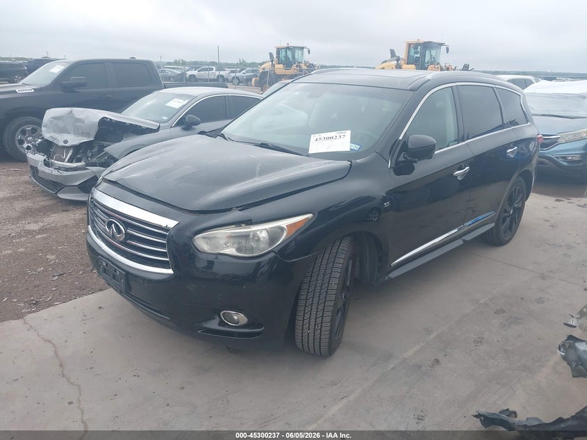 2015 Infiniti Qx60 VIN 5N1AL0MN9FC512764 IAAI salvage auction — FRONT END, Salvage Title, sold $1,800 on 2026-07-21 (photo 2)