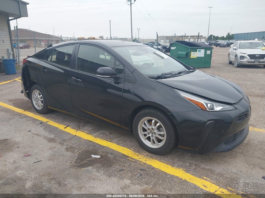 2021 Toyota Prius VIN JTDKAMFU3M3141687 IAAI salvage auction — REAR END, Salvage Title, sold $6,475 on 2026-07-09 (photo 1)