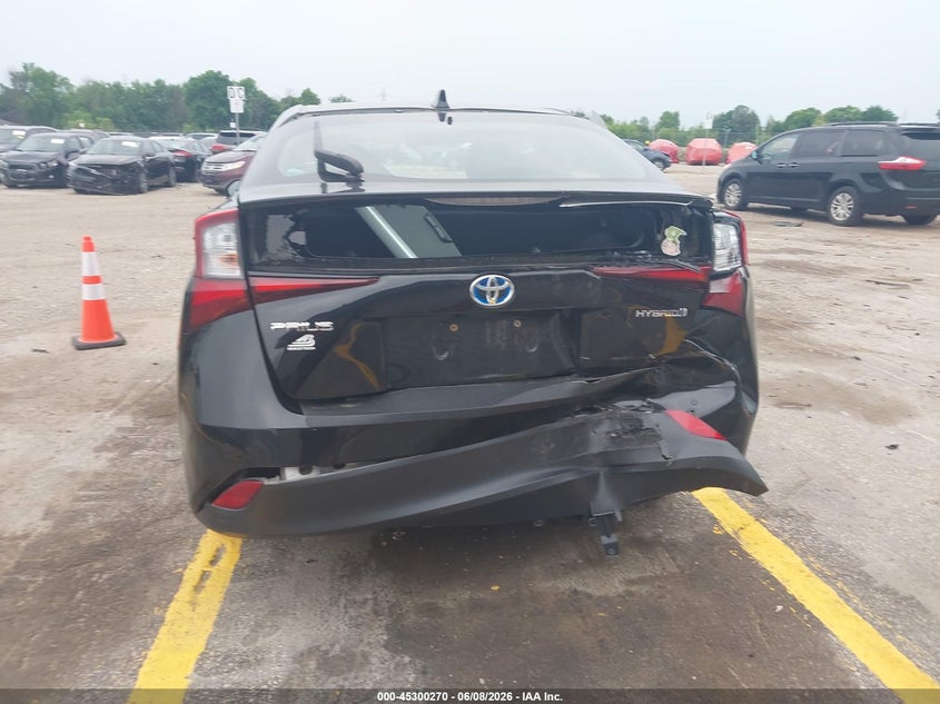 2021 Toyota Prius VIN JTDKAMFU3M3141687 IAAI salvage auction — REAR END, Salvage Title, sold $6,475 on 2026-07-09 (photo 6)