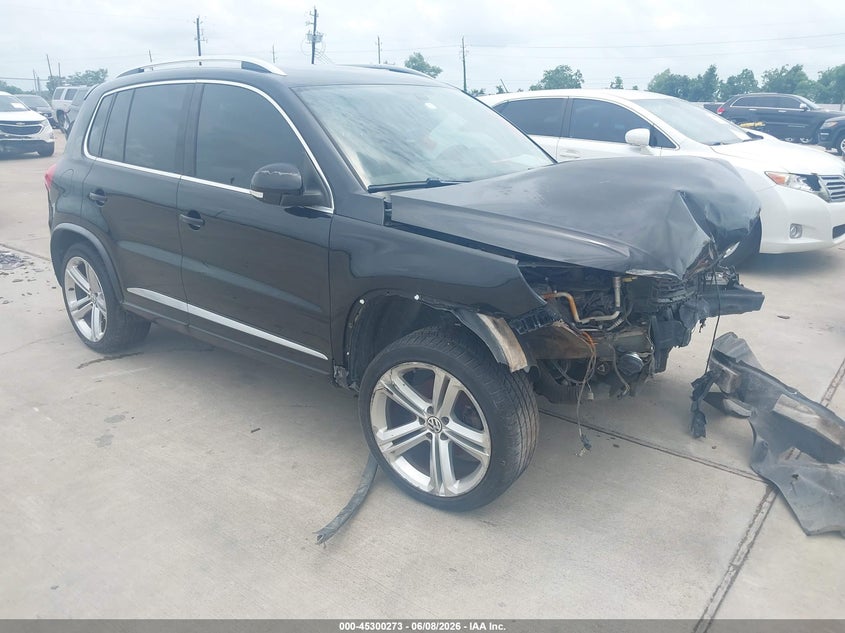 2014 Volkswagen Tiguan VIN WVGAV3AX9EW055744 IAAI salvage auction — FRONT END, Salvage Title, sold $375 on 2026-07-17 (photo 1)
