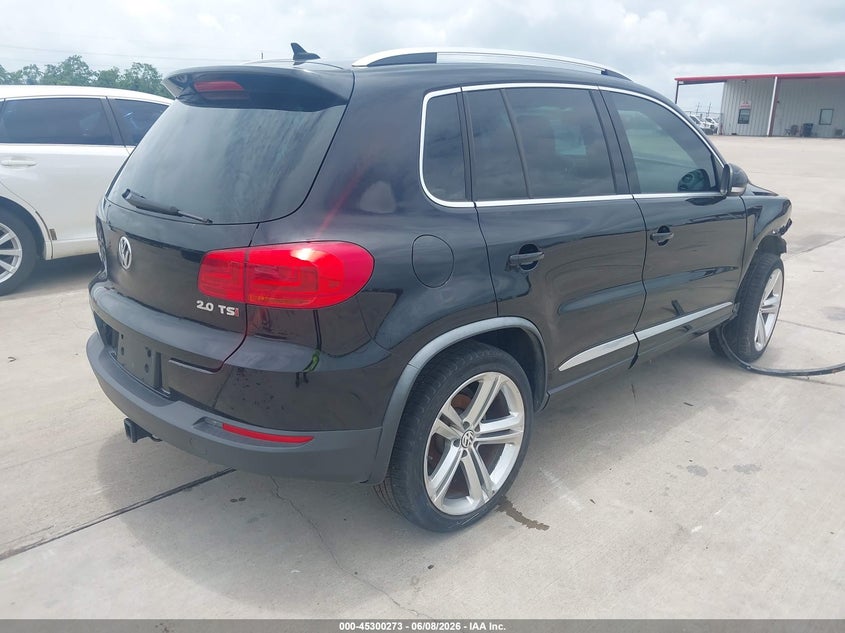 2014 Volkswagen Tiguan VIN WVGAV3AX9EW055744 IAAI salvage auction — FRONT END, Salvage Title, sold $375 on 2026-07-17 (photo 4)