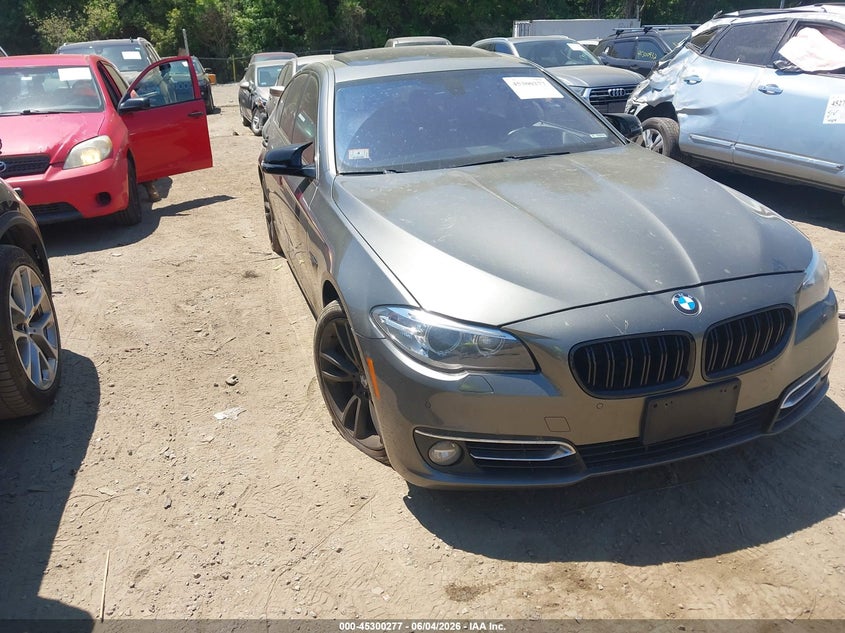 2015 BMW 5er VIN WBA5B3C5XFD540267 IAAI salvage auction — REAR END, Salvage Title, sold $2,350 on 2026-07-25 (photo 1)