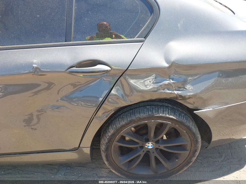 2015 BMW 5er VIN WBA5B3C5XFD540267 IAAI salvage auction — REAR END, Salvage Title, sold $2,350 on 2026-07-25 (photo 6)