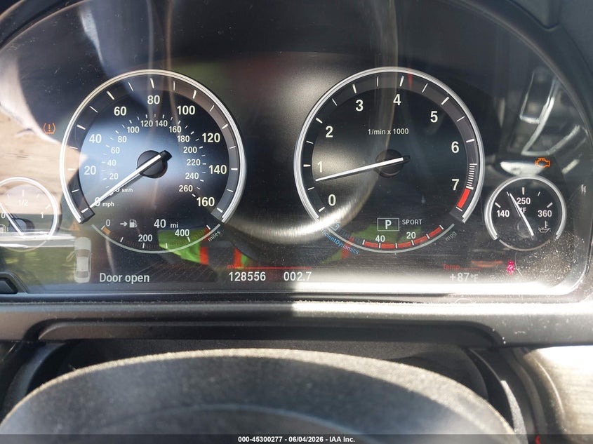 2015 BMW 5er VIN WBA5B3C5XFD540267 IAAI salvage auction — REAR END, Salvage Title, sold $2,350 on 2026-07-25 (photo 7)