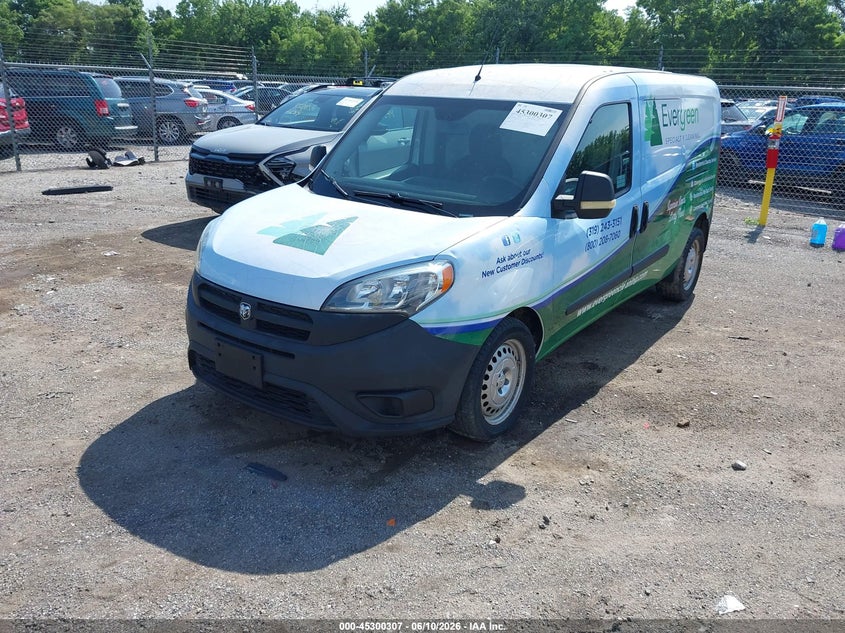 2015 Ram Promaster city VIN ZFBERFAT2F6198211 IAAI salvage auction — HAIL, Salvage (Iowa), sold $1,250 on 2026-08-03 (photo 2)