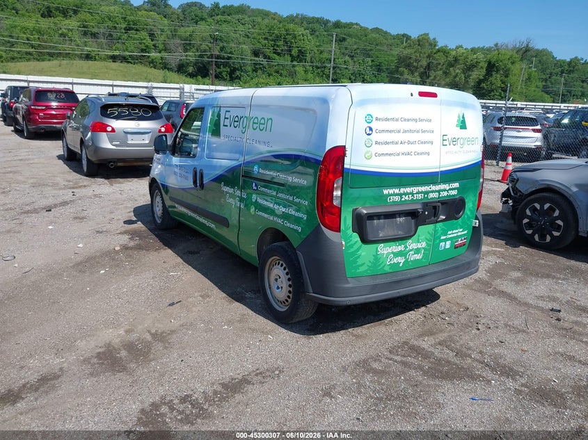 2015 Ram Promaster city VIN ZFBERFAT2F6198211 IAAI salvage auction — HAIL, Salvage (Iowa), sold $1,250 on 2026-08-03 (photo 3)