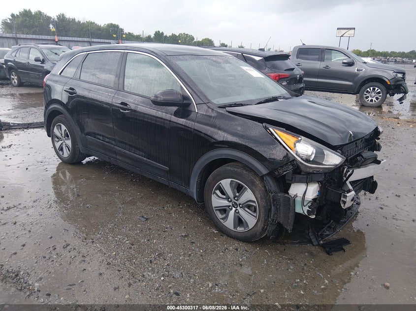 2019 Kia Niro VIN KNDCB3LC1K5244308 IAAI salvage auction — FRONT END, Salvage (Arkansas), sold $1,900 on 2026-07-22 (photo 1)