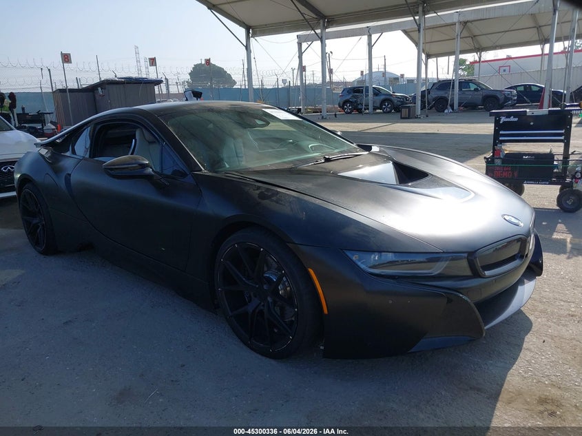 2014 BMW I8 VIN WBY2Z2C55EVX64808 IAAI salvage auction — UNDERCARRIAGE, Salvage Title, sold $15,200 on 2026-08-19 (photo 1)