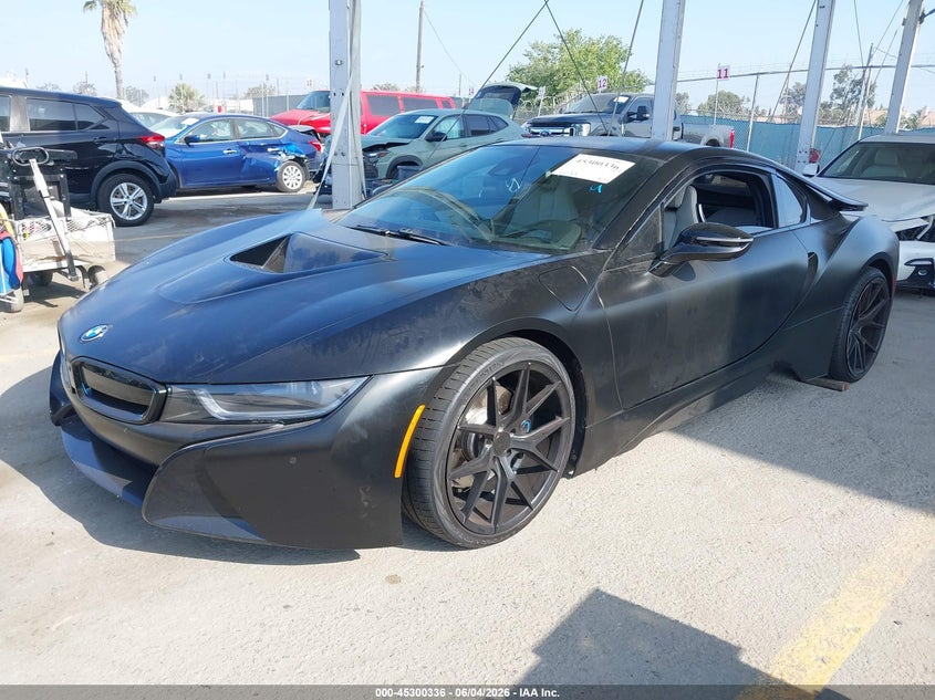 2014 BMW I8 VIN WBY2Z2C55EVX64808 IAAI salvage auction — UNDERCARRIAGE, Salvage Title, sold $15,200 on 2026-08-19 (photo 2)