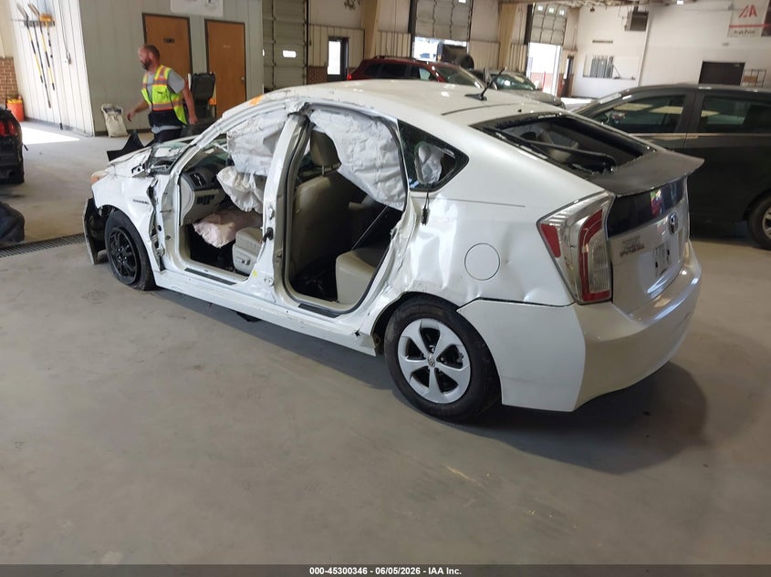 2013 Toyota Prius VIN JTDKN3DU2D5663233 IAAI salvage auction — BIOHAZARD/CHEMICAL, Salvage Title, sold $425 on 2026-07-16 (photo 3)