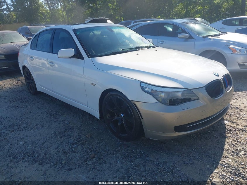 2008 BMW 5 series VIN WBANW13598CZ79932 IAAI salvage auction — LEFT & RIGHT, Repossession Paperwork (Georgia), sold $1,050 on 2026-07-14 (photo 1)