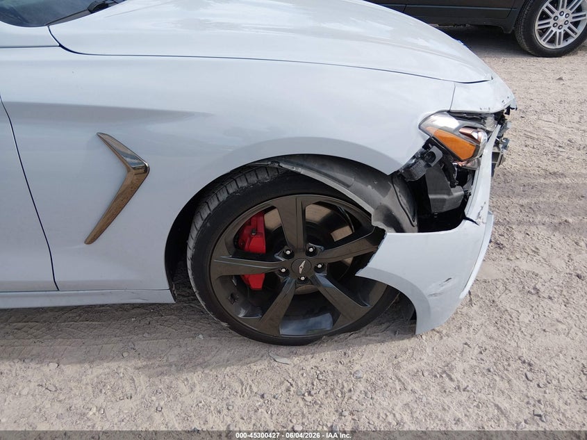 2019 Genesis G70 VIN KMTG34LE9KU026145 IAAI salvage auction — RIGHT FRONT, Salvage Title, sold $5,550 on 2026-07-22 (photo 6)