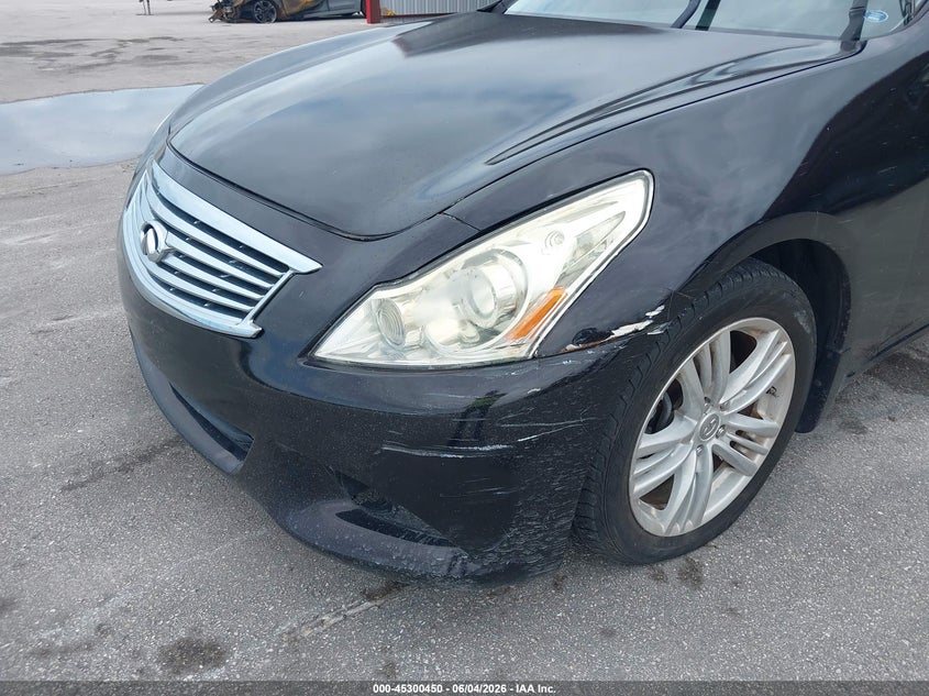 2012 Infiniti G VIN JN1CV6AP4CM626518 IAAI salvage auction — LEFT FRONT, Salvage Title, sold $325 on 2026-07-22 (photo 6)