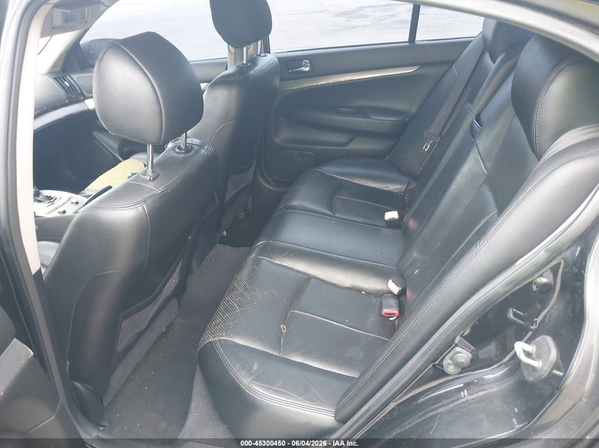 2012 Infiniti G VIN JN1CV6AP4CM626518 IAAI salvage auction — LEFT FRONT, Salvage Title, sold $325 on 2026-07-22 (photo 8)